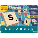 Mattel Games Scrabble - Avec tuiles en bois - Édition française