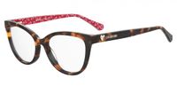 Love Moschino Brillen met correctie MOL640 2VM Havana Acetaat Cat Eye