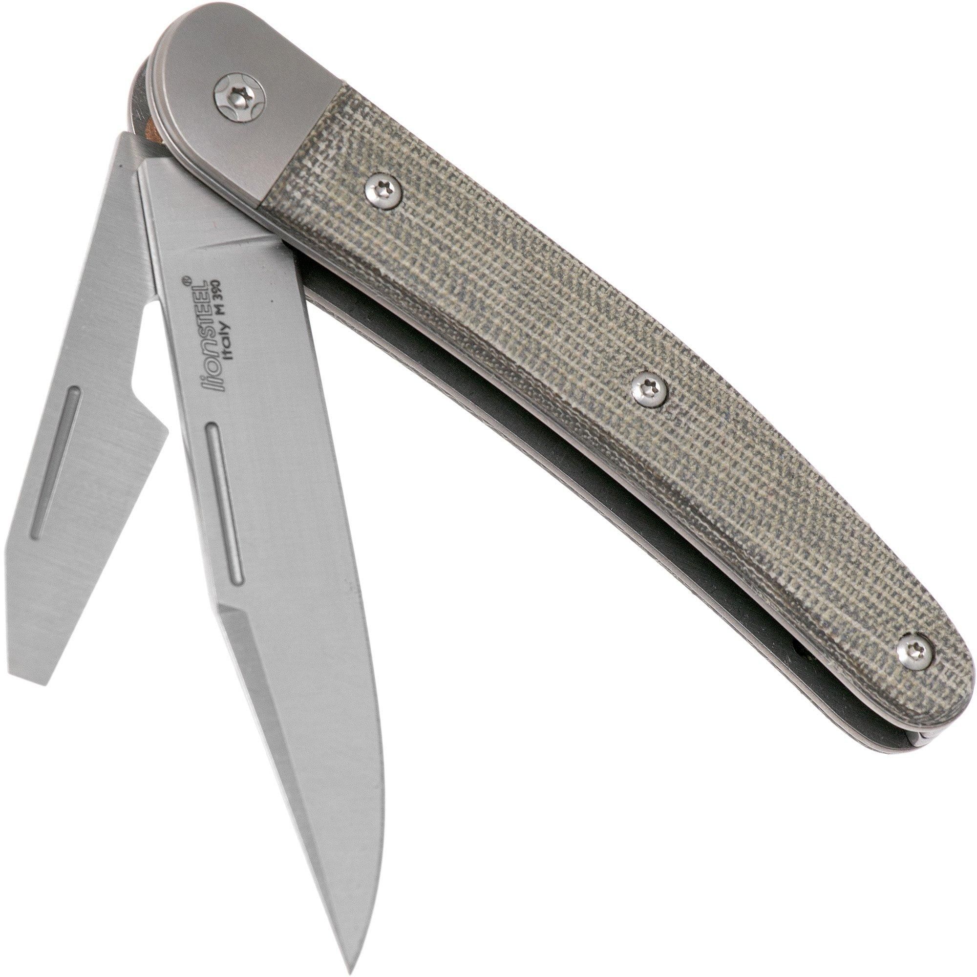 Lion Steel Jack 2 Green Canvas Micarta JK2 CVG zakmes