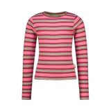 Vingino gestreepte longsleeve - roze/rood/offwhite