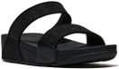 FitFlop Lulu Shimmerglitz Slides Dames Slippers - Zwart