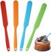 Unyqoos® Set de quatre spatules à pâtisserie colorées en silicone résistant à la chaleur