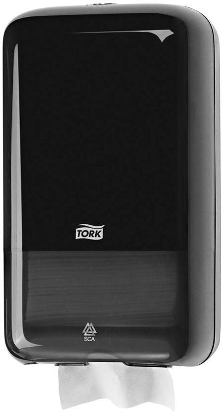 Tork Gevouwen Toiletpapier Dispenser Kunststof Zwart T3 - 7322540354874