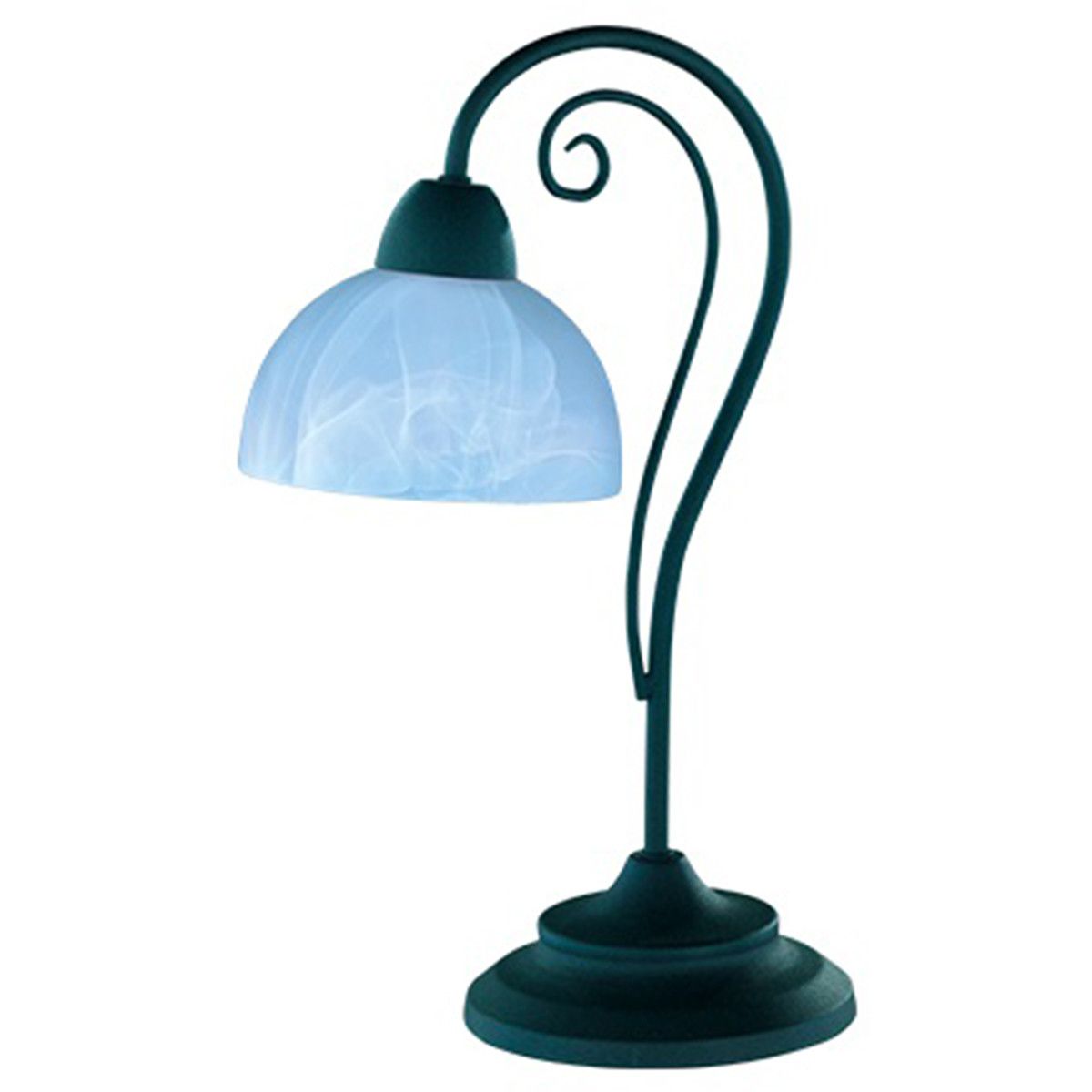 BES LED Tafellamp - Trion Kantra - E14 - Rond - Bruin - Aluminium - 40cm