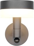 TRIO MACKENZIE - Wandlamp - Antraciet - incl. 1x SMD 8 W - Bewegingssensor - Wandmontage - Niet geschikt voor externe dimmer - Niet dimbaar - Buitenverlichting - IP54