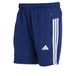 adidas heren Workout Essentials Base 3 Stripes Woven Short 7 Inches Shorts, Dark Blue/White, XXL