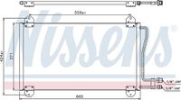 Nissens 94225 Condenser, air conditioning