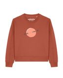 Watapparel Sweatshirt 'Countryside 01' roestbruin / zalm roze / zwart