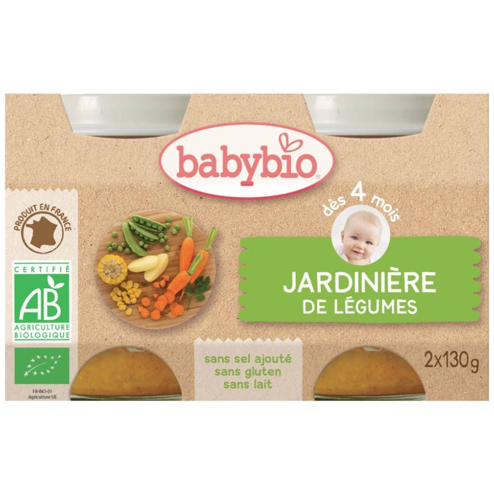 Babybio Tuingroenten 2x130 g