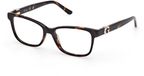 Guess Bril GU50227 052 Havana Rechthoekig Acetaat