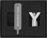 Moleskine Pin voor Notebook of Planner Letter Y, Letter Pin, Pas de Elastische Sluiting aan, Speciaal Aangepast Gift, Kleur Zilver