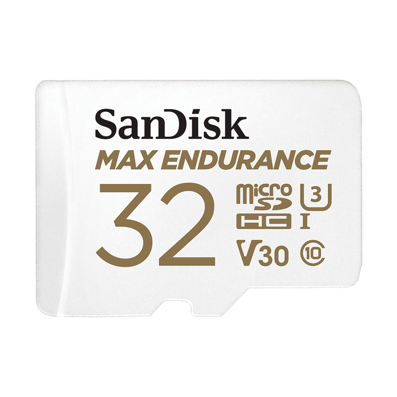 SanDisk Max Endurance - microSDHC - 32GB - Class 10 - UHS-I - 100MB/s - Wit
