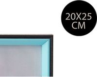 Gift Decor Fotolijsten Zwart Blauw Kristal Hout MDF (27 x 22 cm)