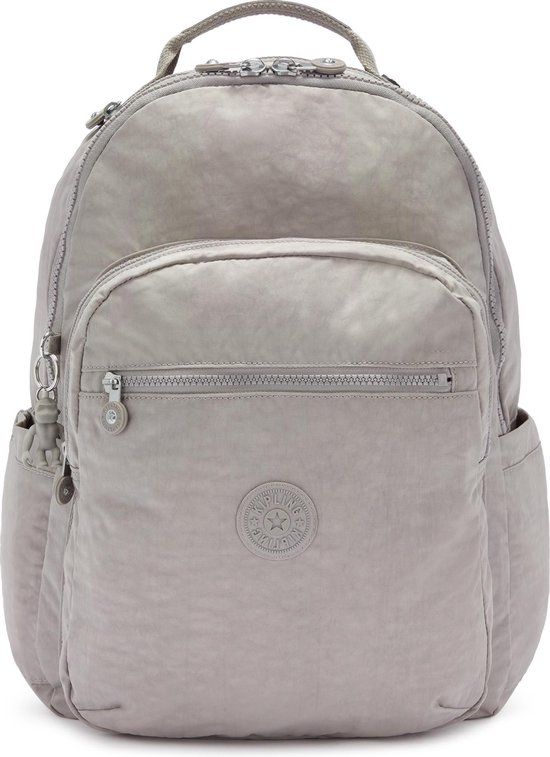 Kipling SEOUL Rugzak - Grey Gris - 27 Liter - 15 inch laptopvak