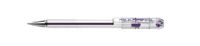 Pentel BK77S Mini Balpen, 12 stuks, 0,7 mm, metalen punt, violet