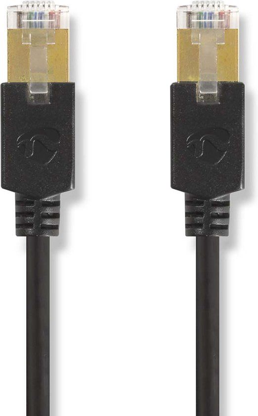 Nedis CAT6 Netwerkkabel - RJ45 Male - RJ45 Male - F/UTP - 1.00 m - Rond - LSZH / PVC - Antraciet