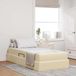Maison Exclusive - Lit coffre avec matelas, couleur crème, 100 x 200 cm, polyester