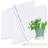 com-four® 200x étiquettes de plantes avec crayon