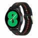 By Qubix Qubix Dot Pattern siliconen bandje - Zwart met rood - Geschikt voor Huawei Watch 5 - 46mm