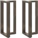 Pieds de table de bar VidaXL 2 pcs forme t 50x35x(90-91) cm acier naturel
