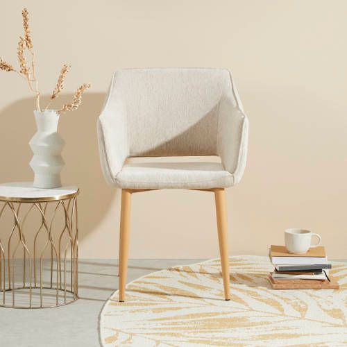 Wehkamp Home Amy Eetkamerstoel - Beige - Polyester