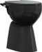 vidaXL Toilet - verhoogd - soft-close - randloos - keramiek - noir