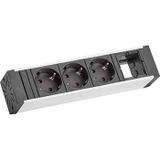 BACHMANN VENID 3x geaard contact, 1x ABD, zwart