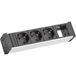 BACHMANN VENID 3x geaard contact, 1x ABD, zwart