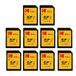 Kodak SDXC-kaart, 64 GB, UHS-I U1 V10 Premium, tot 85 MB/s leessnelheid, voor Full HD-video's en afbeeldingen met hoge resolutie, compatibel met SDXC-standaard (10 stuks)