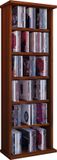 VCM Houten CD DVD-standaard plank kabinet opslag staande plank standaard Vostan Kernnoten