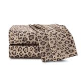 Seduction 1S47359 Satijnen Leopard Queen Sheet Set, Goud
