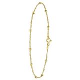 Lucardi Dames armband - Echt Zilver - Armband - Cadeau - 19 cm - Goudkleurig
