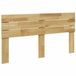 vidaXL Hoofdbord 135 cm Massief Eikenhout
