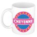 Bellatio Decorations - Chyenne voornaam - koffiemok - beker - wit/roze - 300 ml - Cadeau - Dames - Collega - Moederdag - Verjaardag