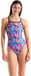 Arena Memories Badpak Dames - Multicolor / Violet / Zwart | Maat: 38