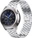 Strap-it Stalen Smartwatch bandje - Geschikt voor Samsung Gear S3 / Galaxy Watch 3 45mm - Zilver