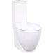 Toilette en céramique, écoulement d'eau à l'arrière, blanc