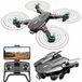 Rc K106 Drone met 4K Dubbele Camera Led Licht Propeller 1 Batterij Levensduur: 15 Min Zwart