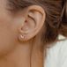 Hey Happiness Vuurvlieg (V-Vorm Marquise) Stud Oorbellen 925 Zilver - 6,8 mm - Zirkonia - Vlindersluiting - Zilver