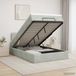 vidaXL Ottoman bed met matras Lichtgrijs 120 x 200 cm Fluweel