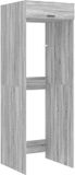 vidaXL Wasmachinekast Sonoma Grijs Bewerkt Hout 68 x 200 cm