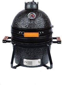 The Bastard Compact Compleet houtskool barbecue / zwart / Keramisch / rond