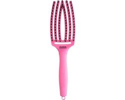 Olivia Garden - Fingerbrush Boar&Nylon - Pink Granita