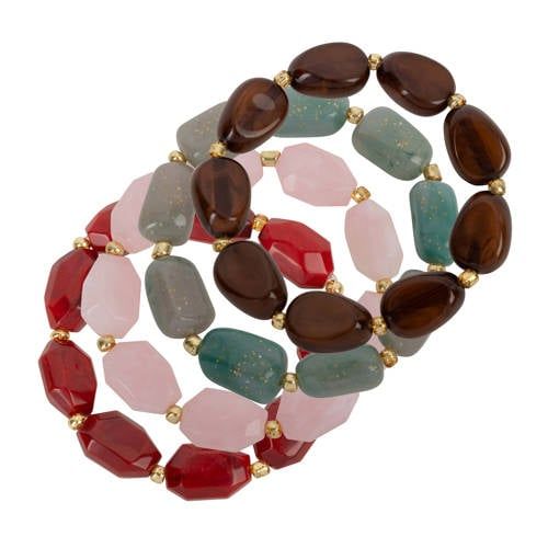 Life of Bulu armband Lara - multi (set van 4)