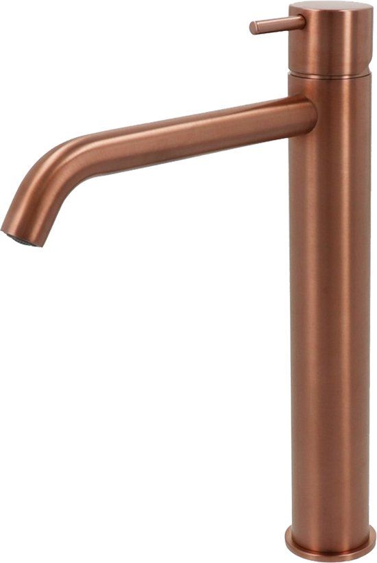 Hotbath Cobber Wastafelmengkraan - Geborsteld Koper - 28.6 cm - 1-hendel
