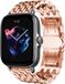 Strap-it Amazfit GTS 3 stalen draak band - rosé goud