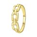 Lucardi Dames Ring gourmetschakel - Ring - Cadeau - 14 Karaat Goud - Geelgoud
