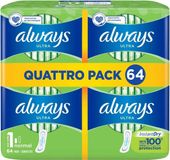 Always Serviettes hygiéniques Ultra Normal 64 pièces