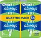 Always Serviettes hygiéniques Ultra Normal 64 pièces