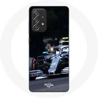 Maniacase Hoesjes voor Samsung Galaxy A52 Formule 1 Valtteri Bottas F1 Racing Driver Black
